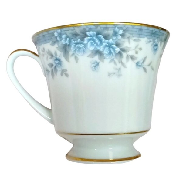 Vintage Noritake Philippines Avalon 3390 Footed Cup and Saucer - Picture 6 of 10